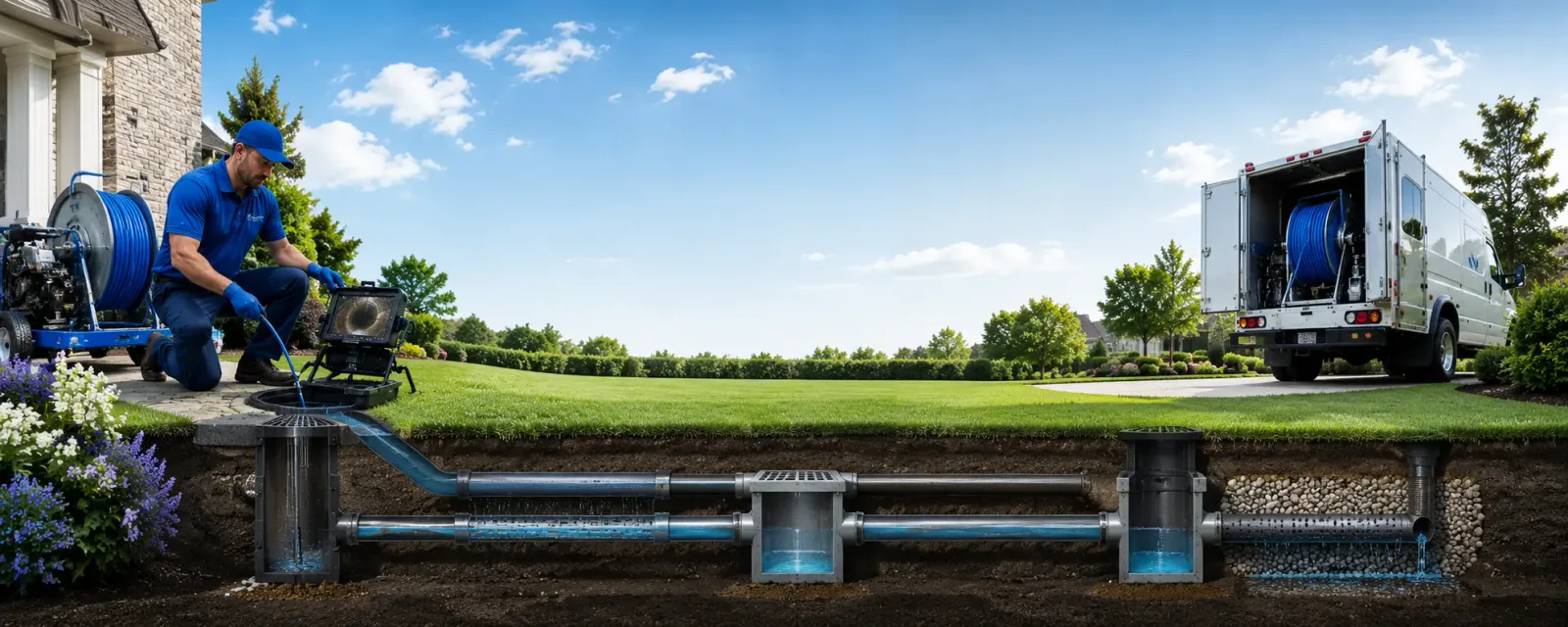 Outdoor drain cleaning information for South Point, OH
